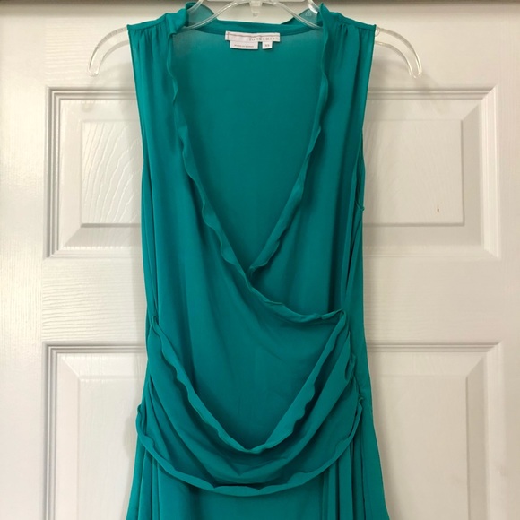 “To the Max” Versatile Sleeveless Wrap Top Teal - Picture 5 of 16